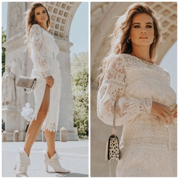 Spell & The Gypsy Collective Dawn Lace Belted Midi Dress - Picture 2 of 8